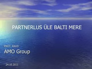 priit raud amo group 24 10 2011