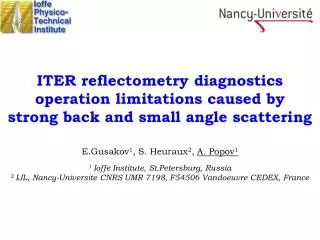 ITER reflectometry diagnostics operation limitations caused by