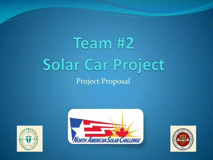 team 2 solar car project