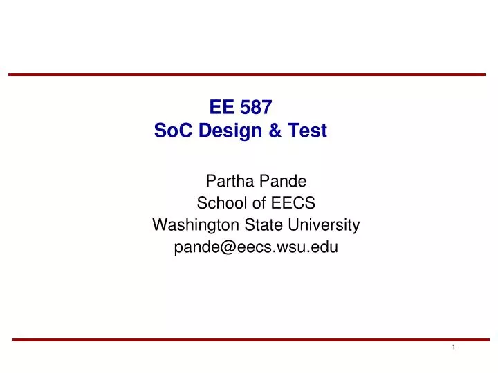 ee 587 soc design test
