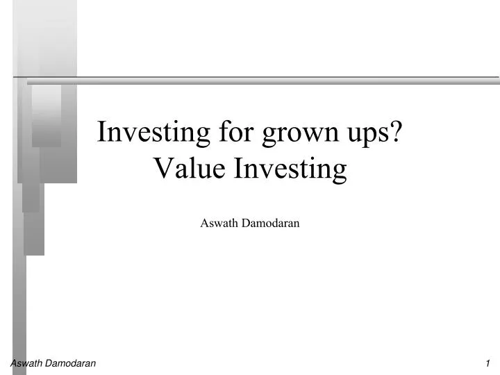 investing for grown ups value investing