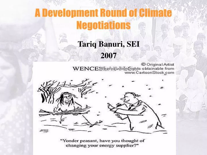 a development round of climate negotiations