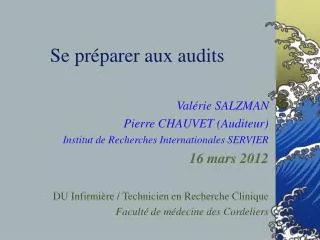 se pr parer aux audits