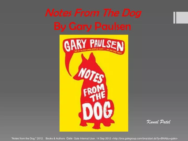 notes from the dog by gary paulsen
