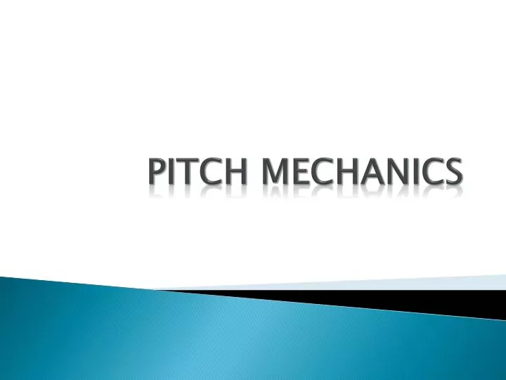 pitch mechanics