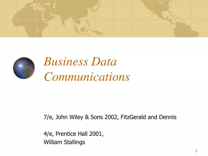 business data communications