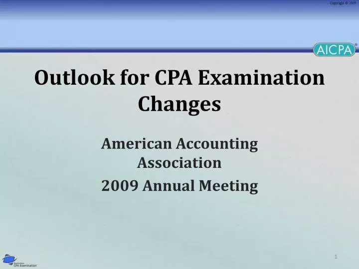 outlook for cpa examination changes