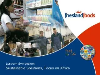 Lustrum Symposium Sustainable Solutions, Focus on Africa