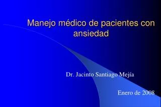 manejo m dico de pacientes con ansiedad
