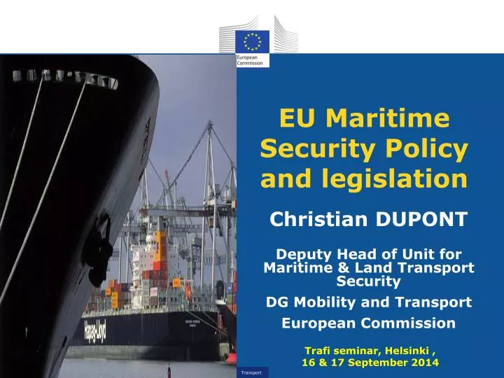 eu maritime security policy and legislation