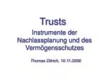 Trusts - slide 1