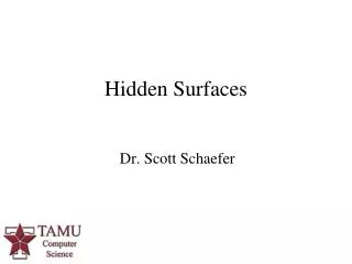 Hidden Surfaces