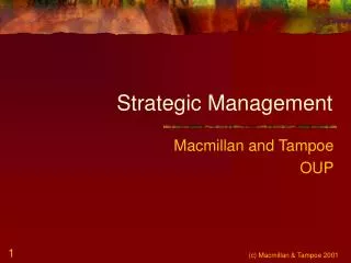 Strategic Management