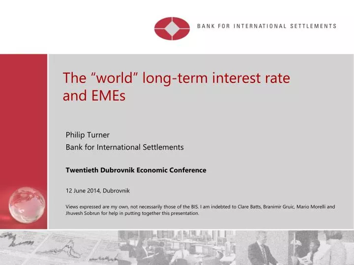 the world long term interest rate and emes