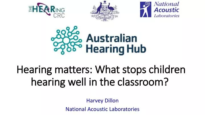 hearing matters what stops children hearing well in the classroom