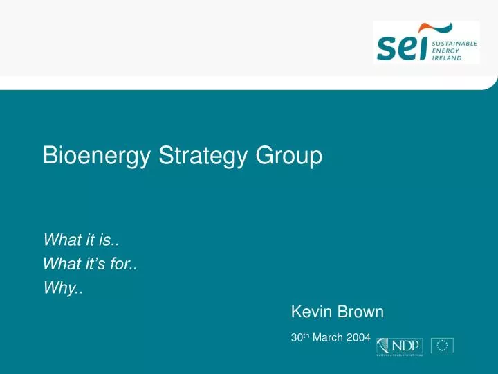 bioenergy strategy group