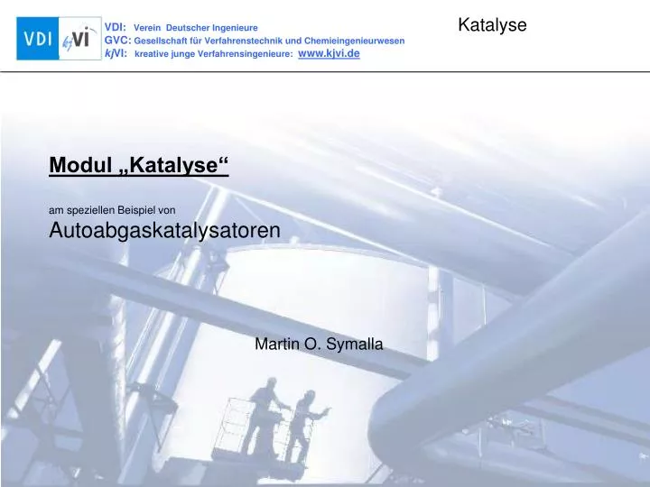 modul katalyse am speziellen beispiel von autoabgaskatalysatoren