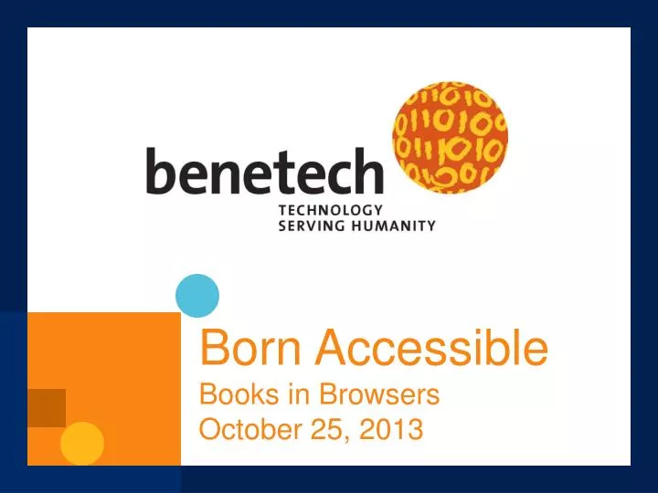 born accessible books in browsers october 25 2013