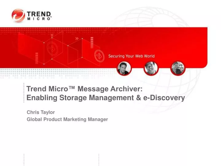 trend micro message archiver enabling storage management e discovery