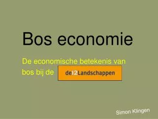 bos economie