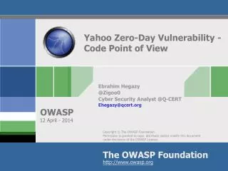 Yahoo Zero-Day Vulnerability - Code Point of View