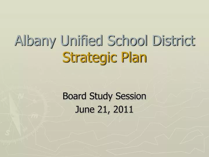 albany unified school district strategic plan