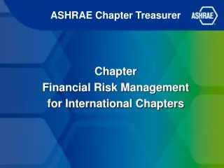 ASHRAE Chapter Treasurer