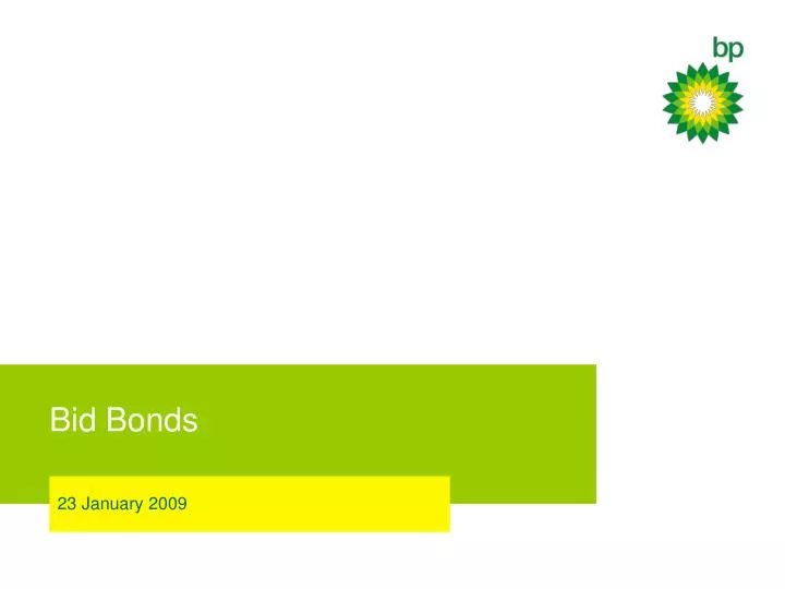 bid bonds