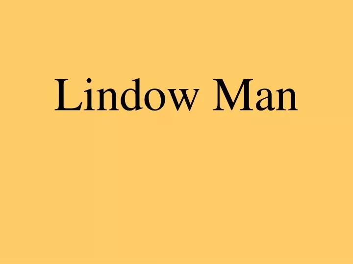 lindow man