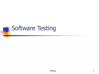 Software Testing