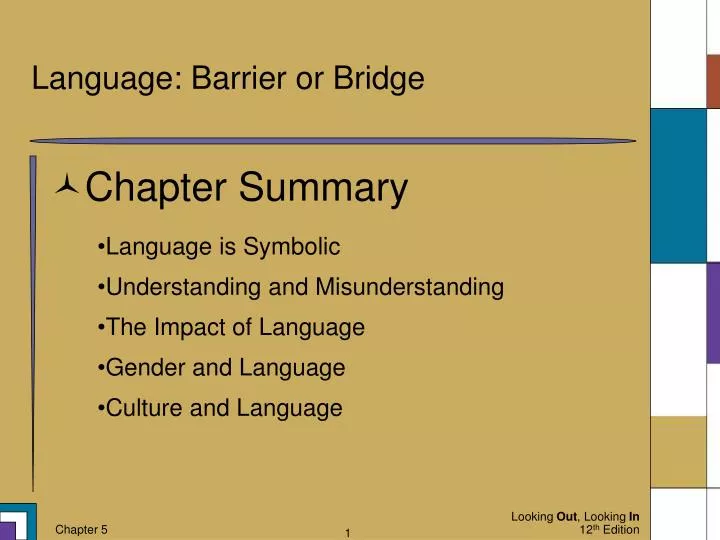 language barrier or bridge