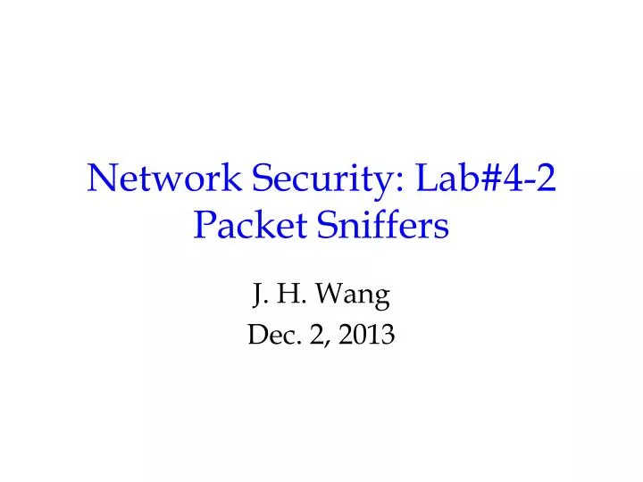 network security lab 4 2 packet sniffers