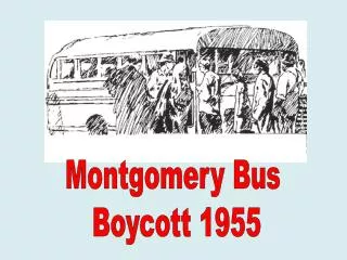 Montgomery Bus Boycott 1955
