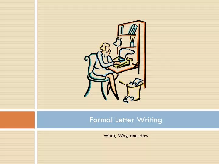 formal letter writing