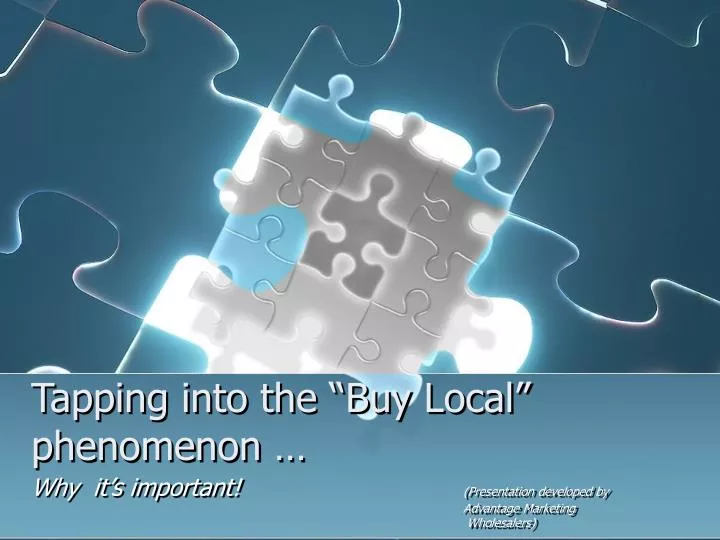 tapping into the buy local phenomenon