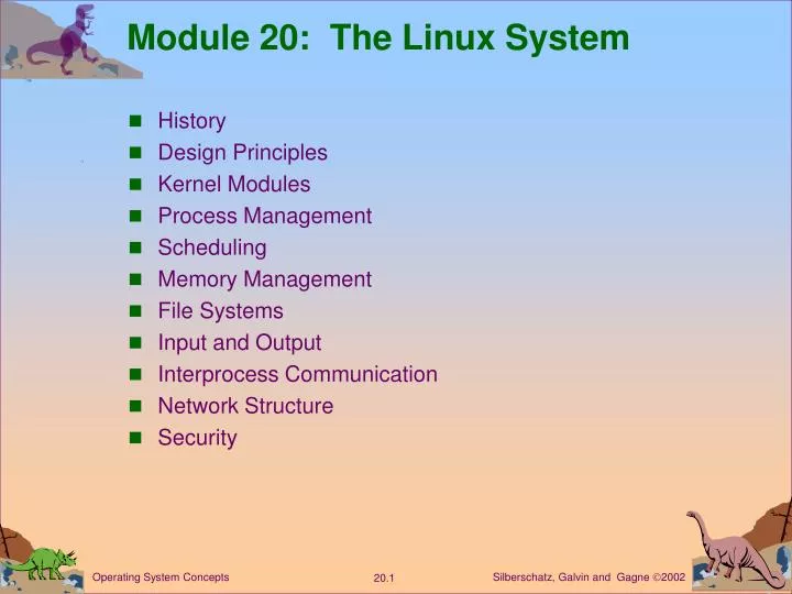 module 20 the linux system