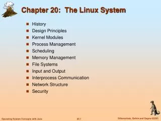 Chapter 20: The Linux System