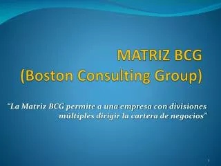 matriz bcg boston consulting group