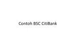 Contoh BSC CitiBank - slide 1