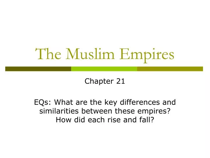 the muslim empires