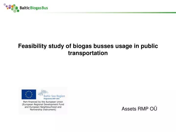 feasibility study of biogas busses usage in public transportation