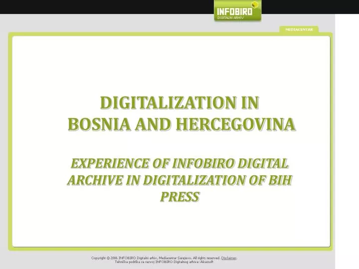 digitalization in bosnia and hercegovina