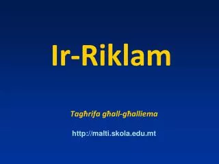 ir riklam