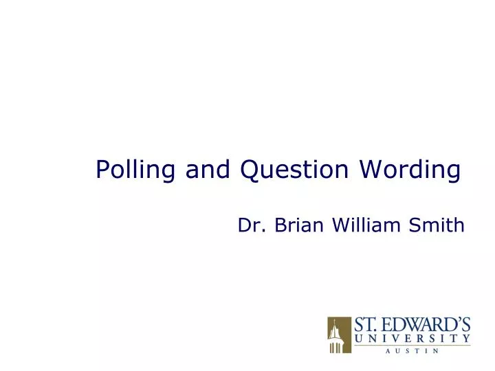 polling and question wording