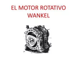 el motor rotativo wankel