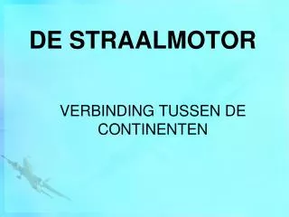 de straalmotor