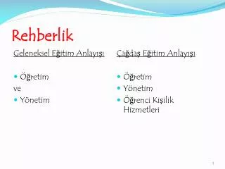 rehberlik