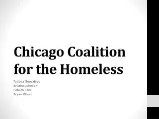 Chicago Coalition for the Homeless