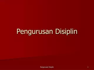 pengurusan disiplin