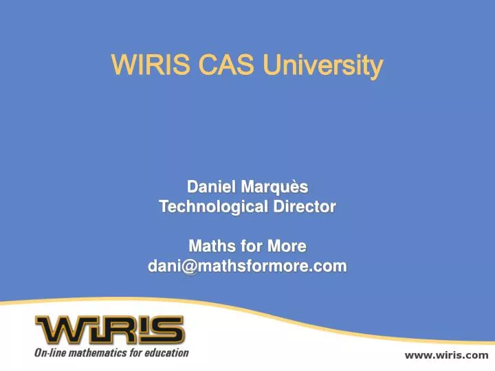 wiris cas university